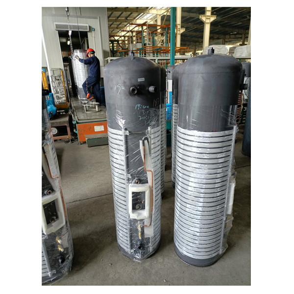 Vodoravni rezervoar iz nerjavečega jekla za shranjevanje vode ali raztopine 