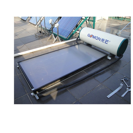 Razdeljeni sistem solarnega grelnika vode pod tlakom je sestavljen iz sončnega kolektorja z ravno ploščo, navpičnega rezervoarja za toplo vodo, črpalne postaje in ekspanzijske posode
